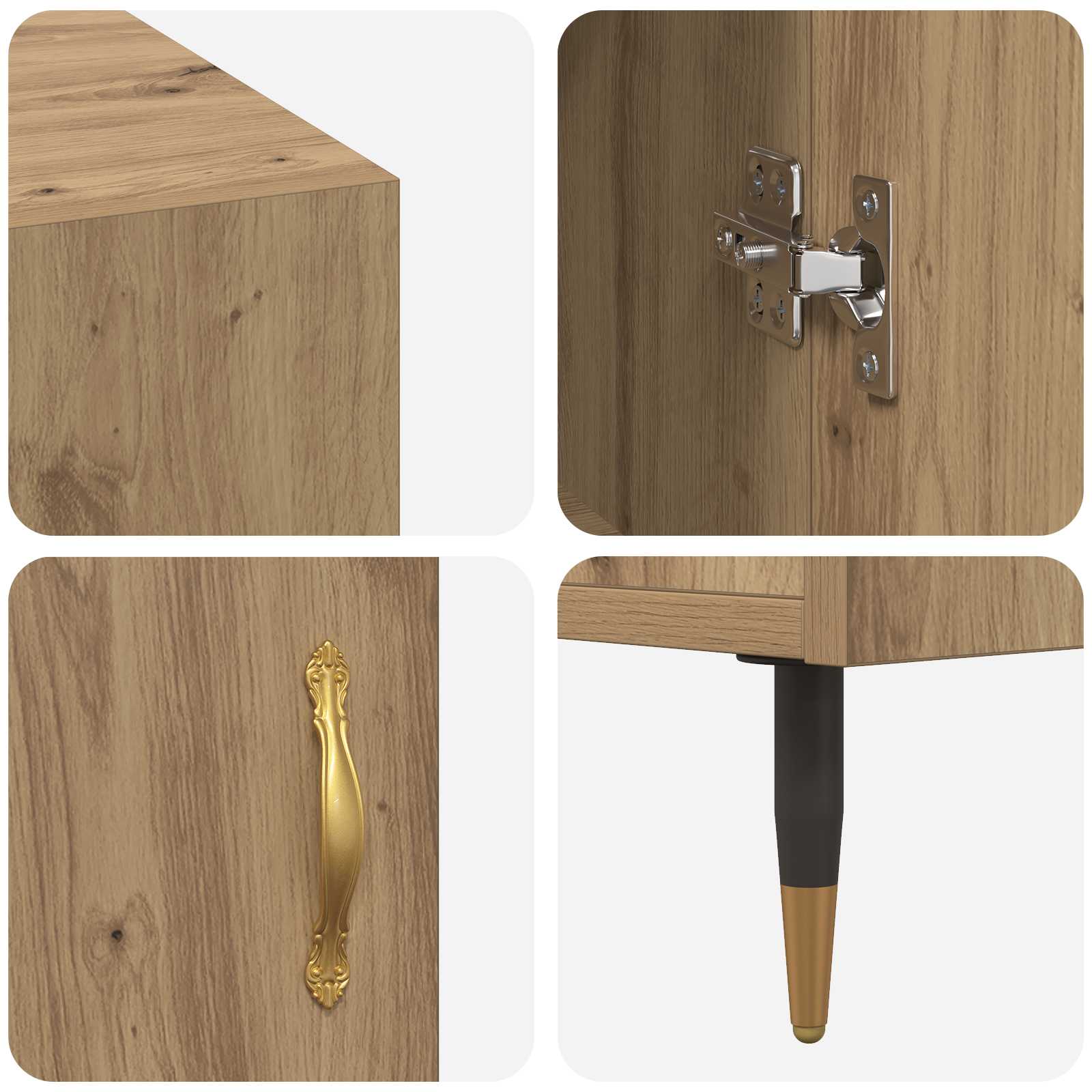 Bureau chêne artisanal 140 x 50 x 75 cm Bois d'ingénierie - XIOS
