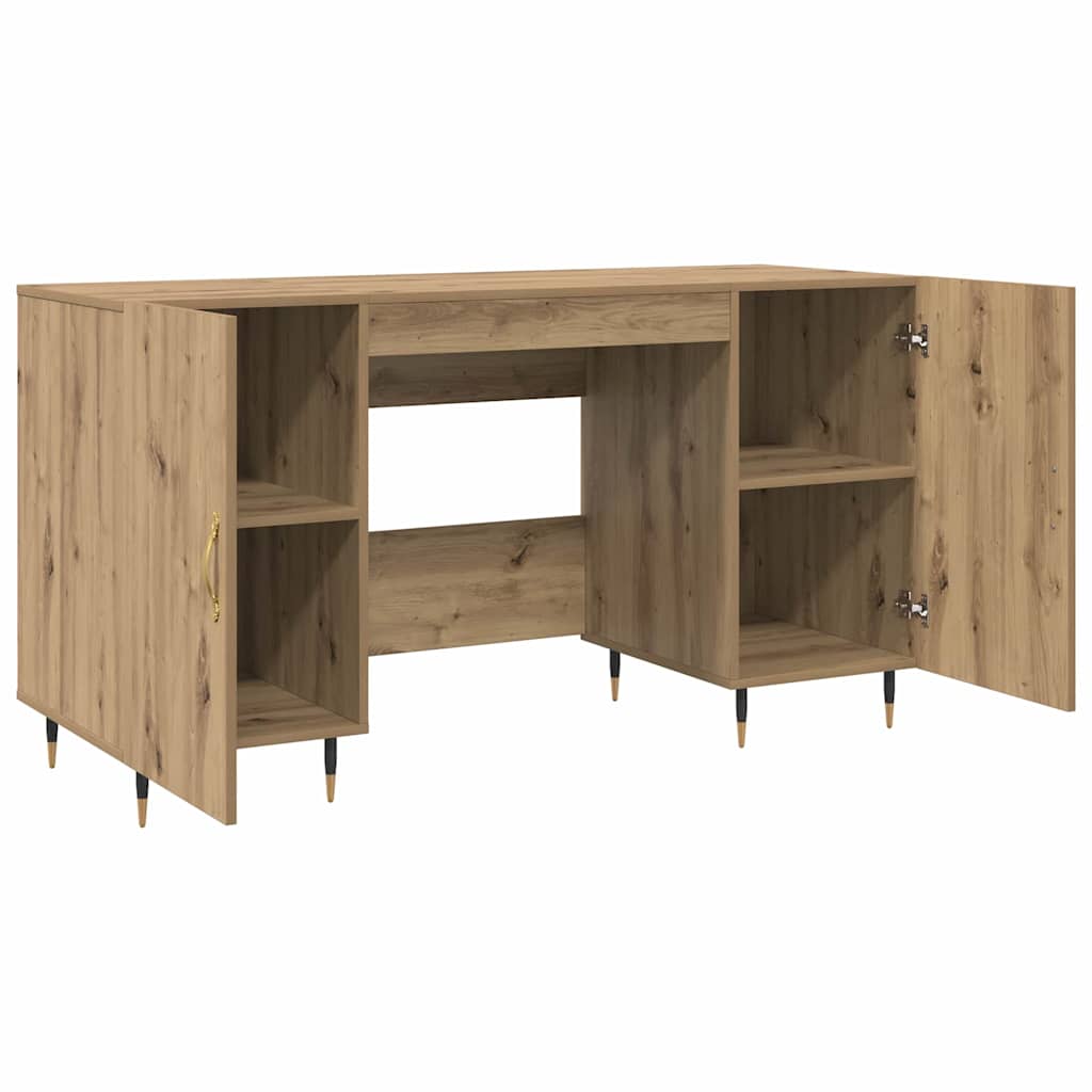 Bureau chêne artisanal 140 x 50 x 75 cm Bois d'ingénierie - XIOS