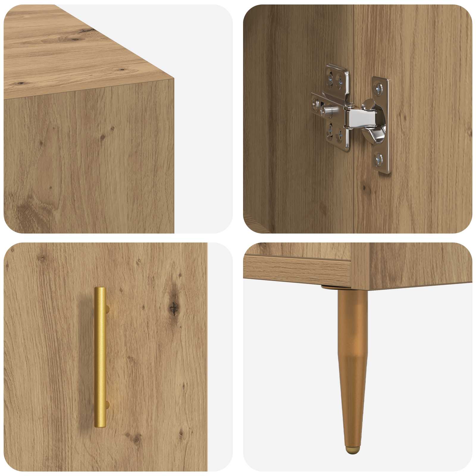 Bureau chêne artisanal 140 x 50 x 75 cm Bois d'ingénierie - XIOS