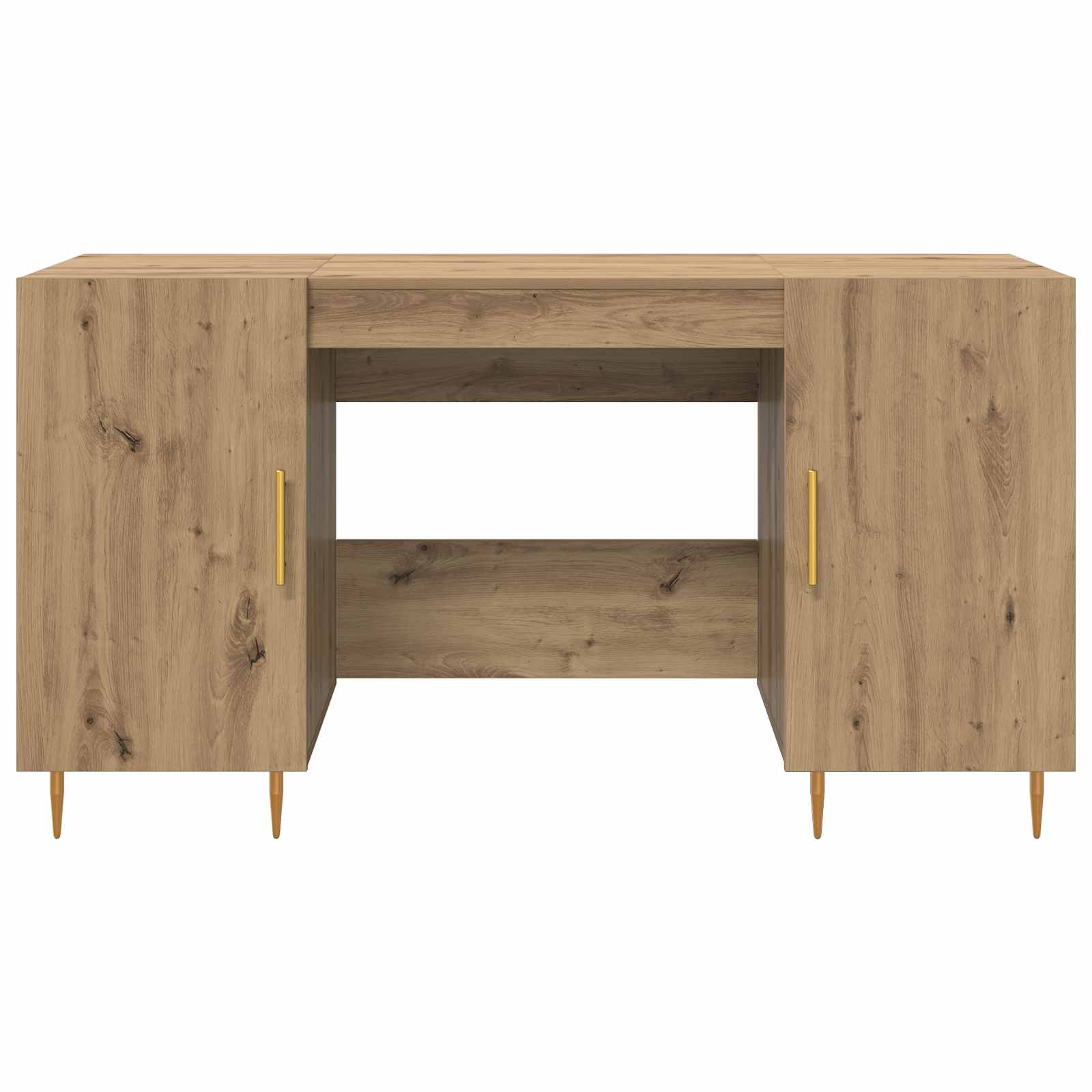 Bureau chêne artisanal 140 x 50 x 75 cm Bois d'ingénierie - XIOS
