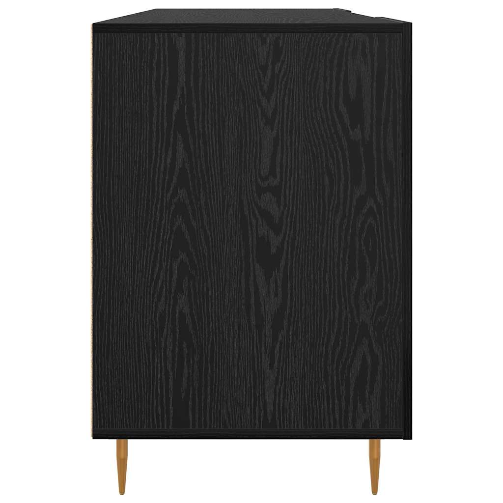 Bureau avec porte Chêne noir 140 x 50 x 75 cm Bois d'ingénierie - XIOS