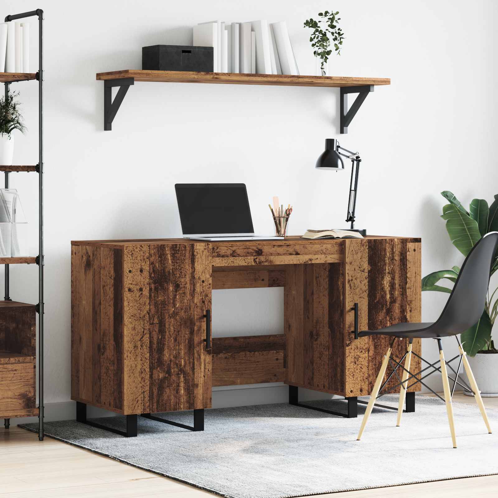 Bureau Bois ancien 140 x 50 x 75 cm Bois d'ingénierie - XIOS