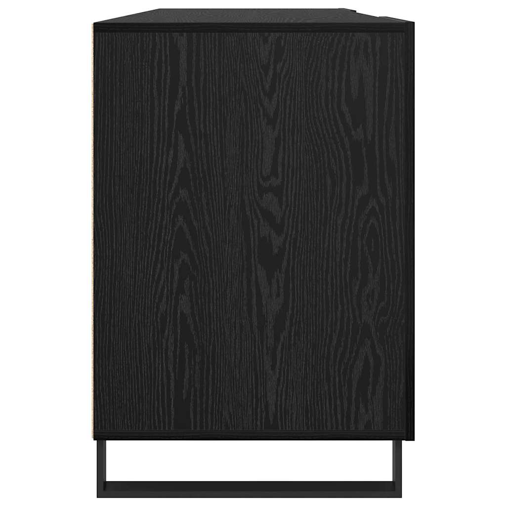 Bureau avec porte Chêne noir 140 x 50 x 75 cm Bois d'ingénierie - XIOS