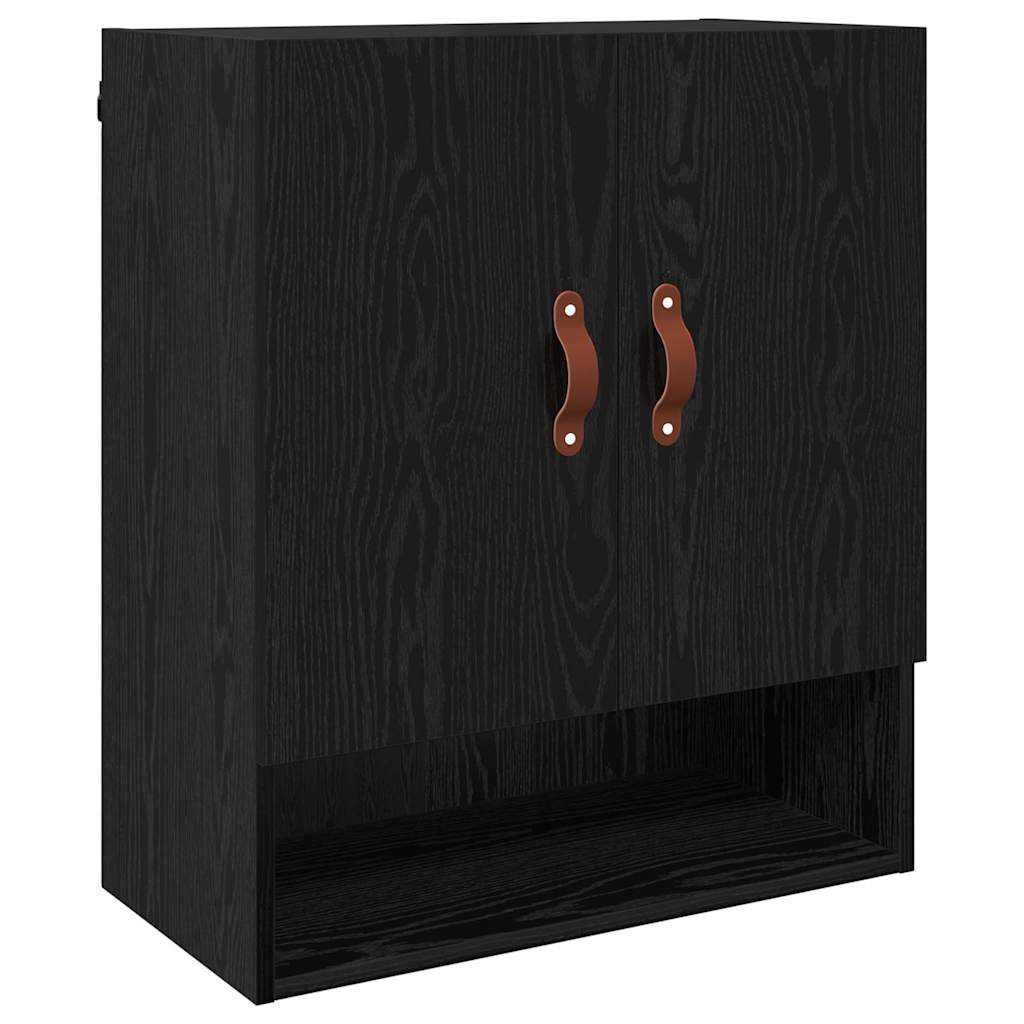 Meuble mural 60 x 31 x 70 cm Bois d'ingénierie Chêne noir - XIOS