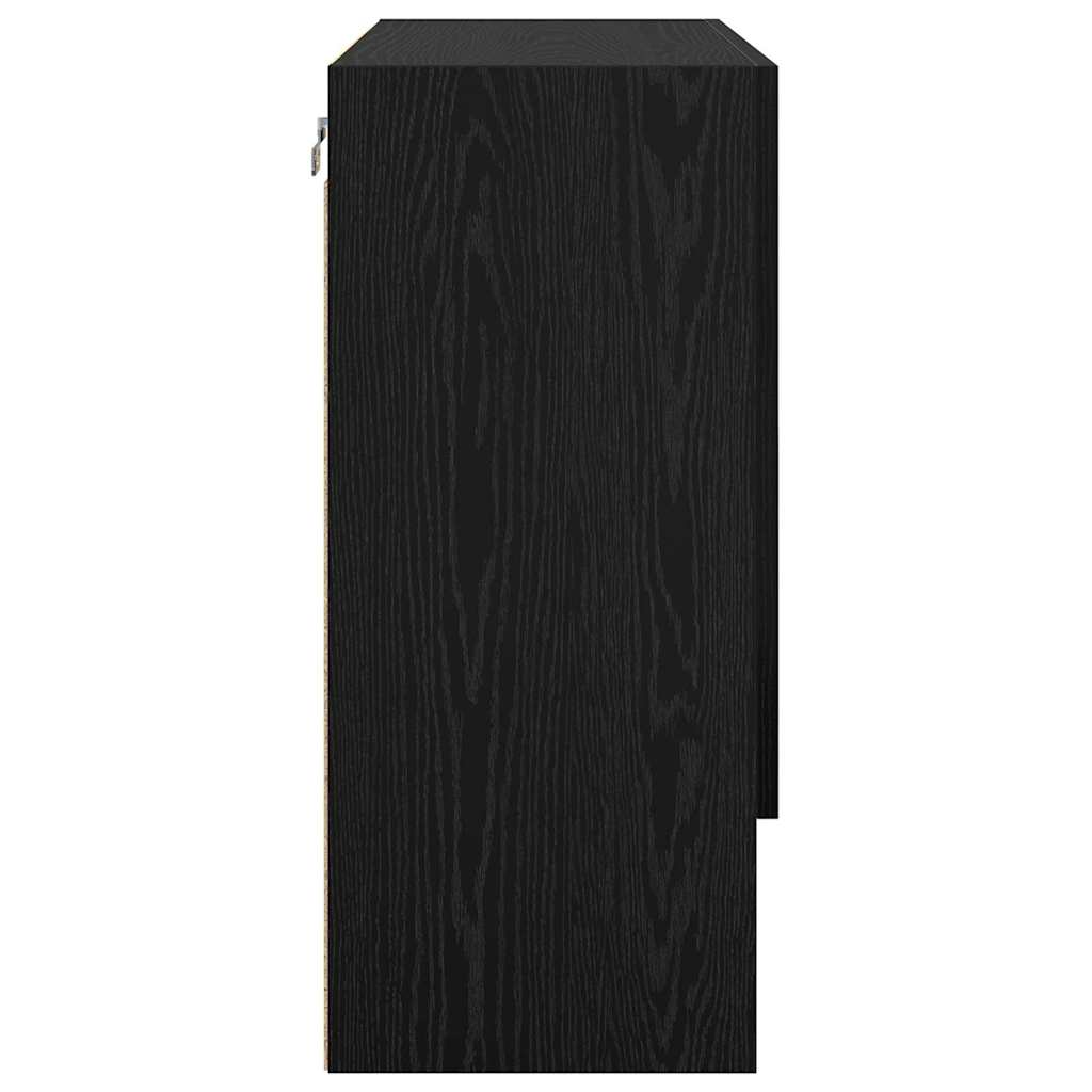 Meuble mural 60 x 31 x 70 cm Bois d'ingénierie Chêne noir - XIOS