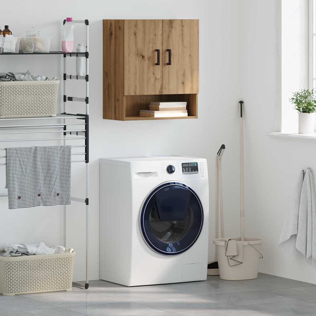 Meuble mural chêne artisanal 60 x 31 x 70 cm Bois d'ingénierie - XIOS