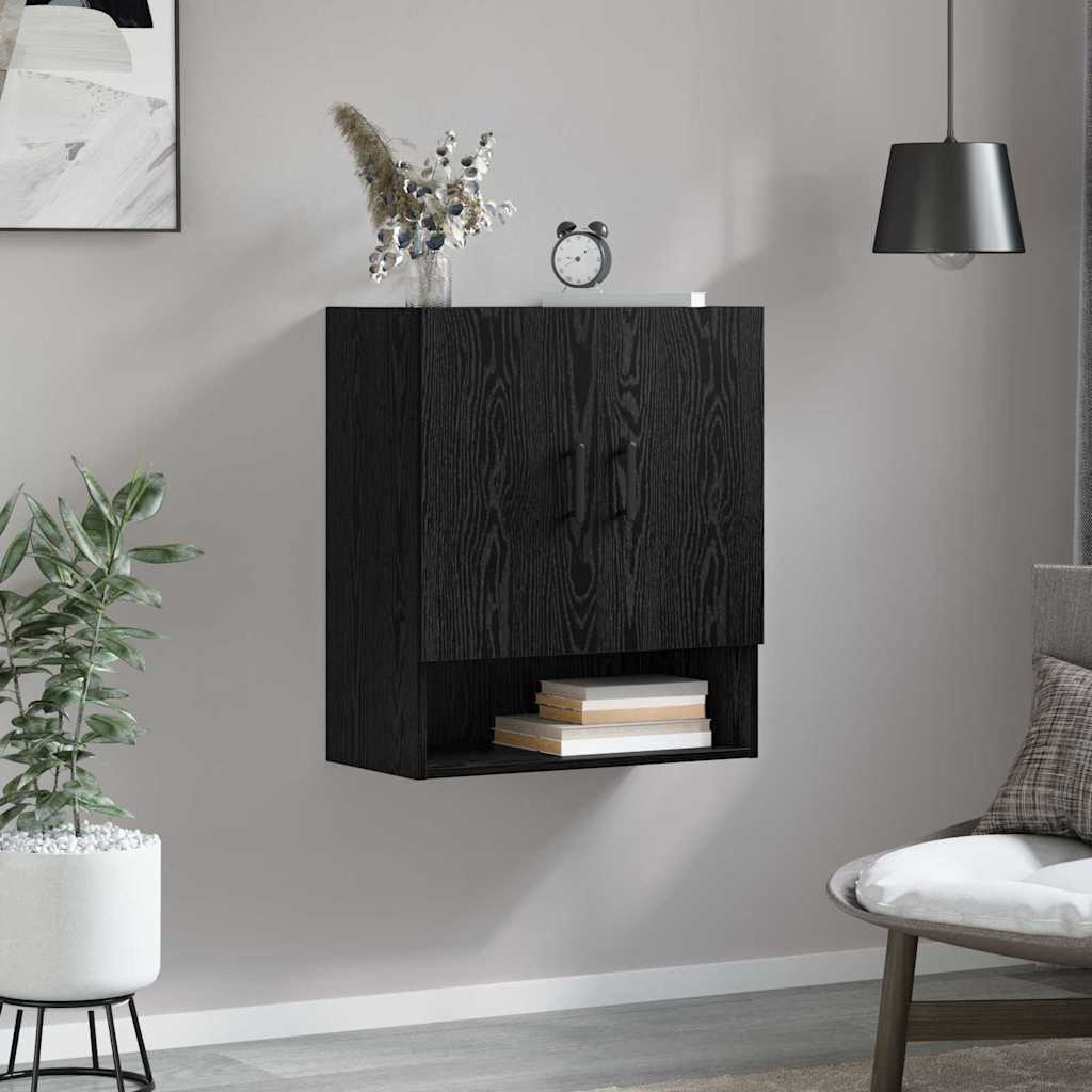 Meuble mural Chêne noir 60 x 31 x 70 cm Bois d'ingénierie - XIOS