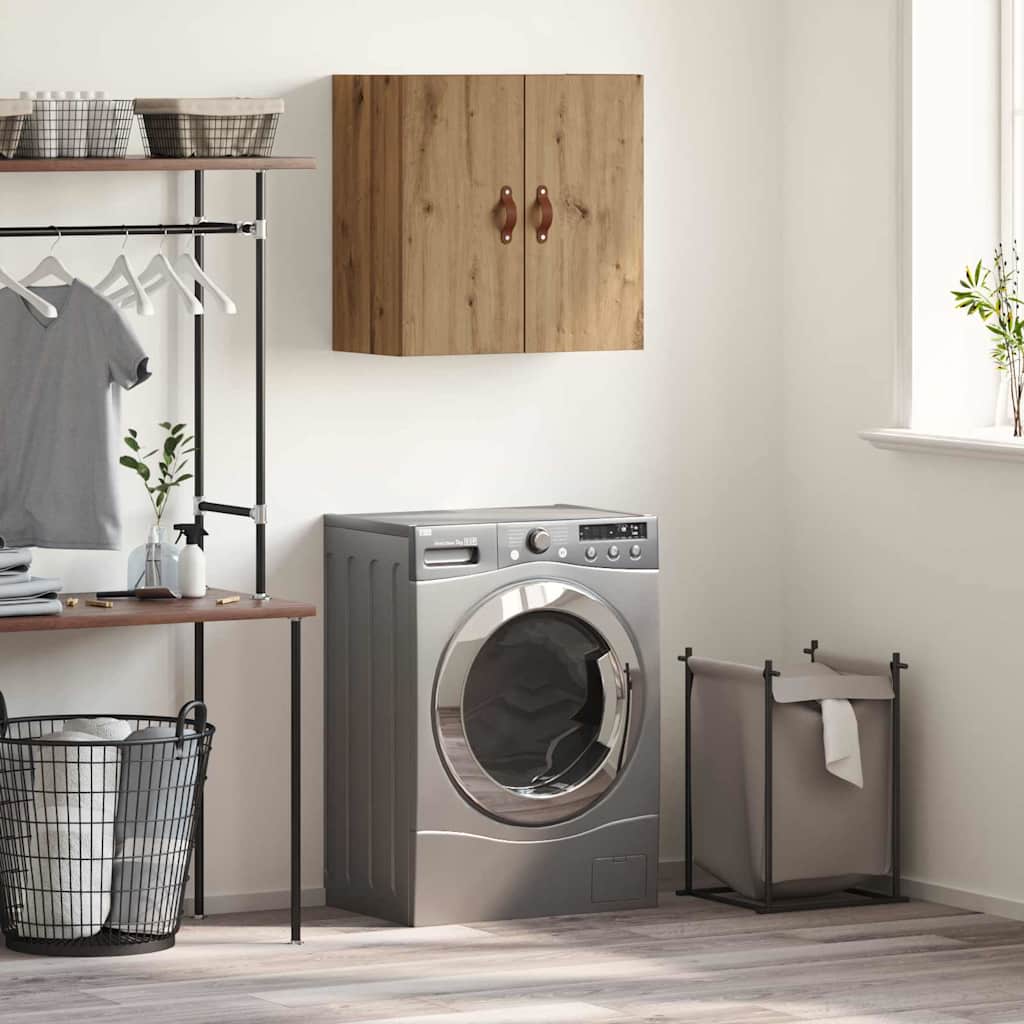 Meuble mural chêne artisanal 60 x 31 x 60 cm Bois d'ingénierie - XIOS