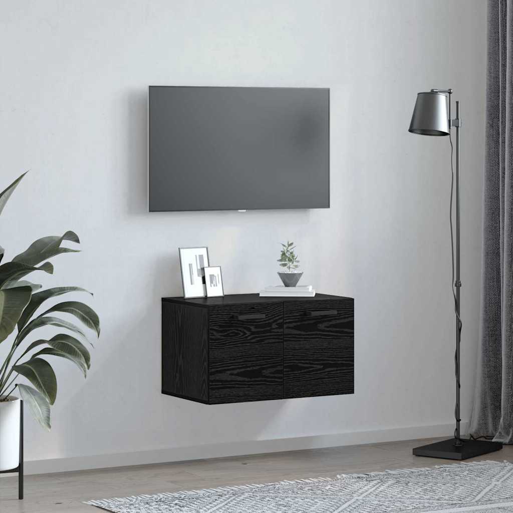 Meuble mural Chêne noir 60 x 36.5 x 35 cm Bois d'ingénierie - XIOS