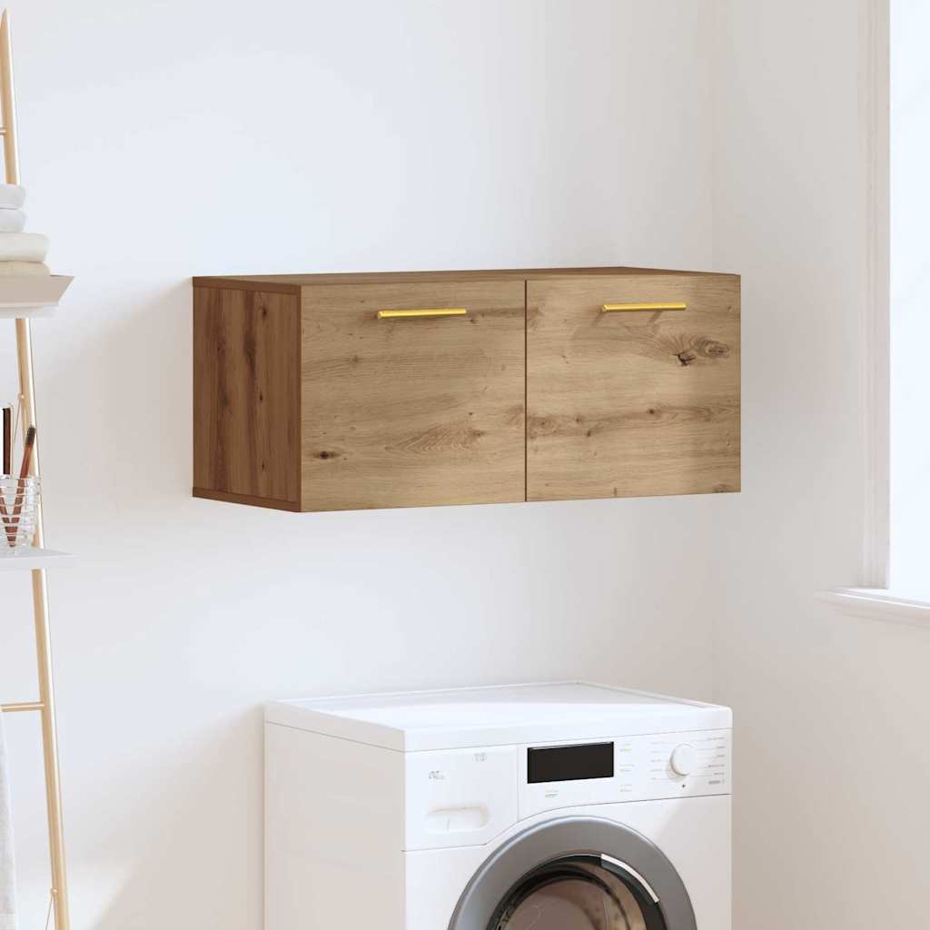 Meuble mural Montage mural chêne artisanal 80 x 36.5 x 35 cm - XIOS