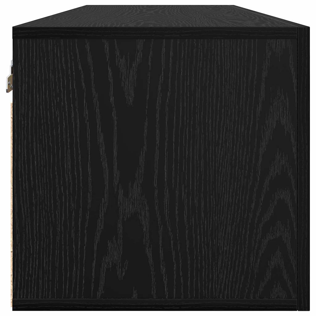 Meuble mural Chêne noir 80 x 36.5 x 35 cm Bois d'ingénierie - XIOS