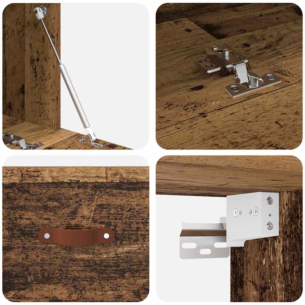 Meuble mural Bois ancien 100 x 36.5 x 35 cm Bois d'ingénierie - XIOS