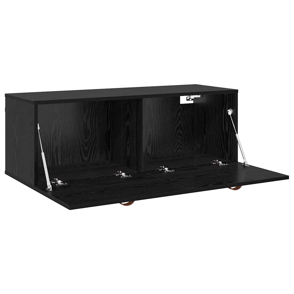 Meuble mural Chêne noir 100 x 36.5 x 35 cm Bois d'ingénierie - XIOS
