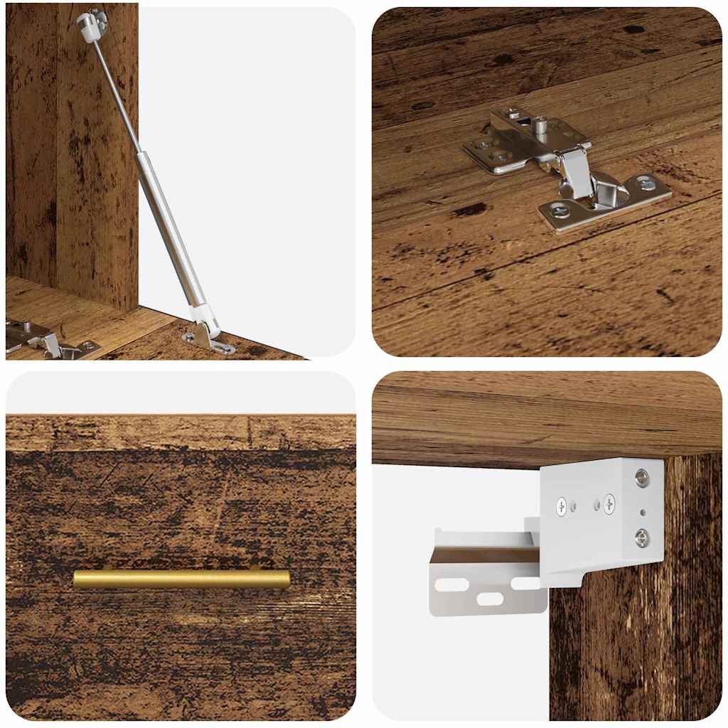 Meuble mural Bois ancien 100 x 36.5 x 35 cm Bois d'ingénierie - XIOS