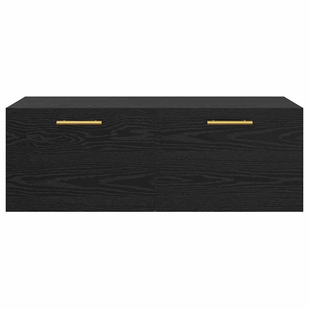 Meuble mural 100 x 36.5 x 35 cm Bois d'ingénierie Chêne noir - XIOS