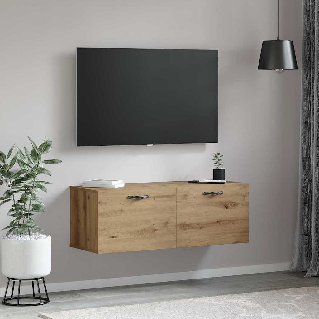 Armoire Murale Montage mural Chêne artisanal 100 x 36,5 x 35 cm - XIOS