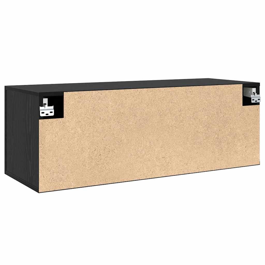 Armoire Murale 100 x 36,5 x 35 cm Bois d'ingénierie Chêne noir - XIOS
