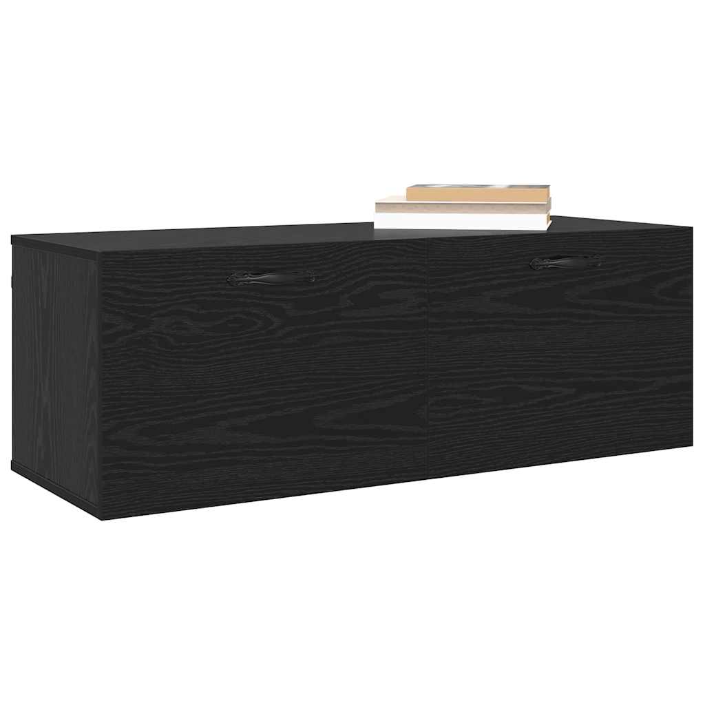 Armoire Murale 100 x 36,5 x 35 cm Bois d'ingénierie Chêne noir - XIOS