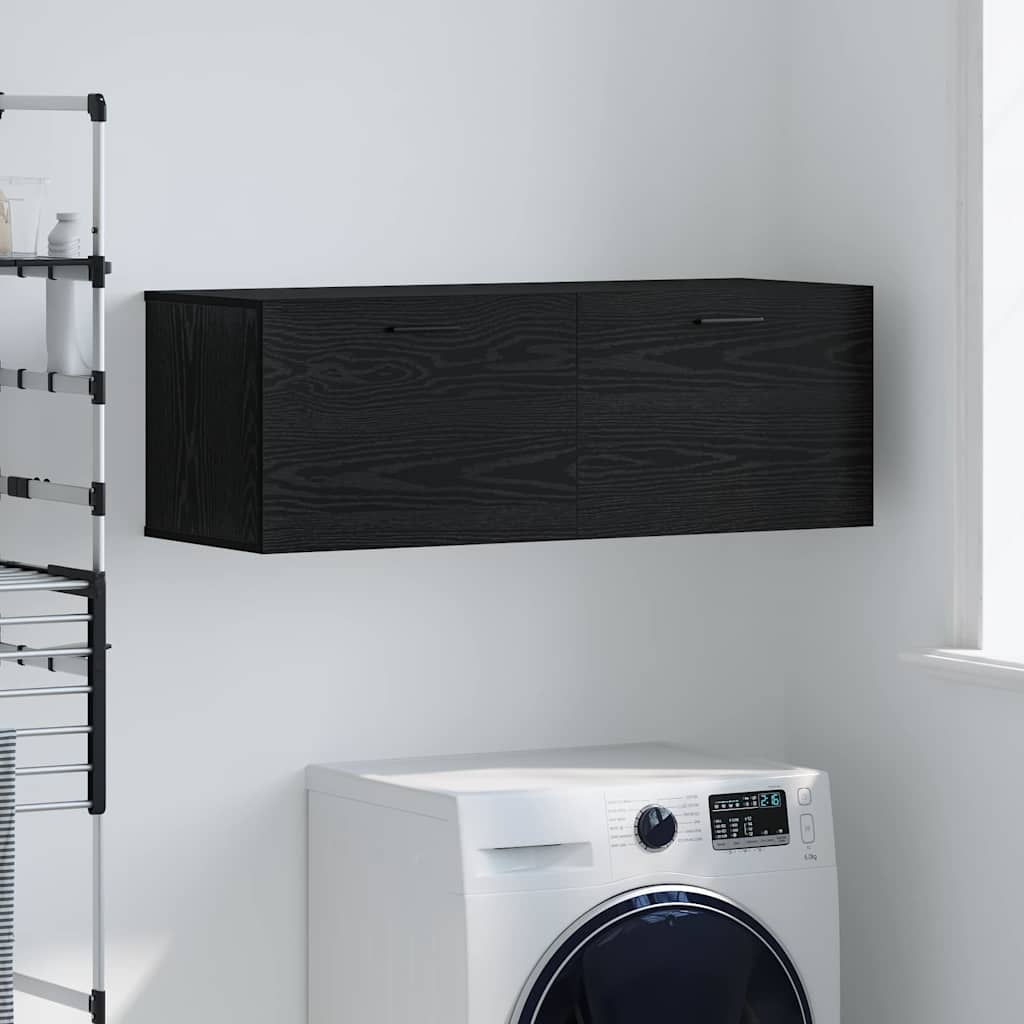 Armoire Murale 100 x 36,5 x 35 cm Bois d'ingénierie Chêne noir - XIOS