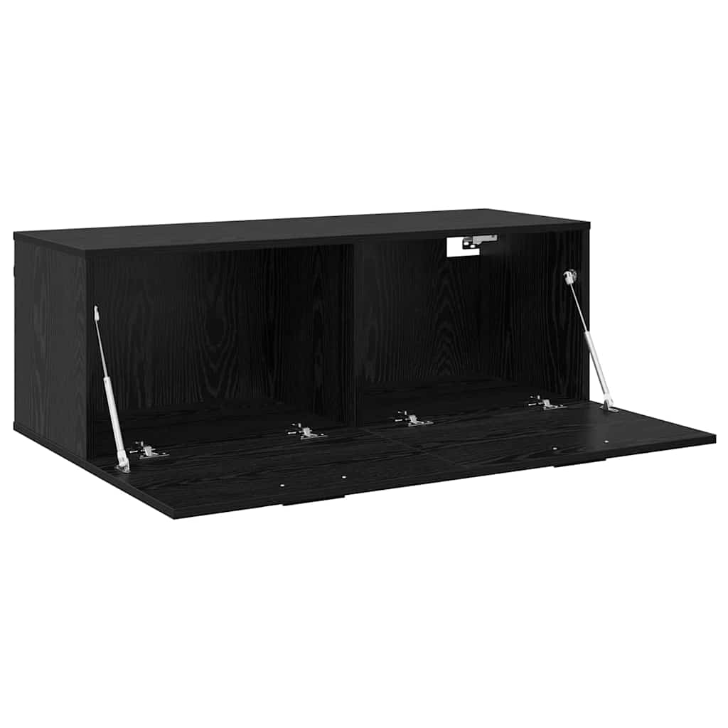 Armoire Murale 100 x 36,5 x 35 cm Bois d'ingénierie Chêne noir - XIOS
