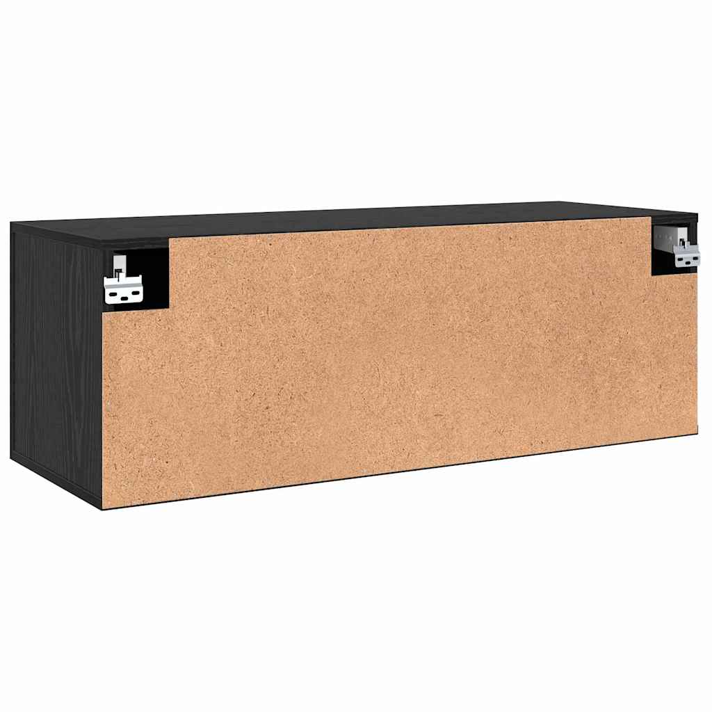Armoire Murale 100 x 36,5 x 35 cm Bois d'ingénierie Chêne noir - XIOS