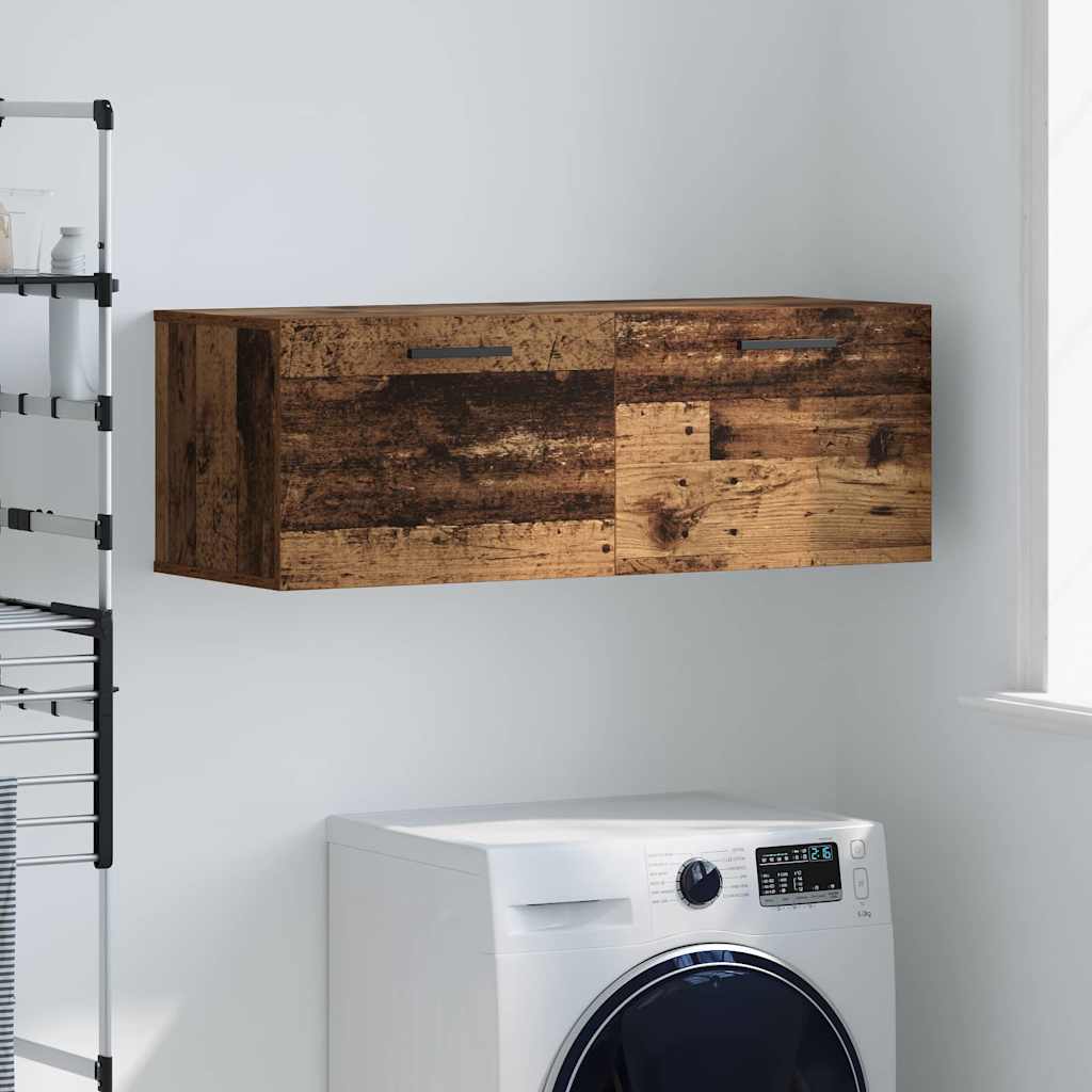 Meuble mural 100 x 36.5 x 35 cm Bois d'ingénierie Bois ancien - XIOS