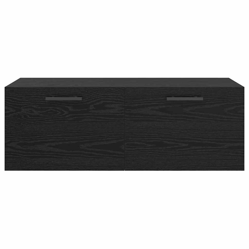 Meuble mural 100 x 36.5 x 35 cm Bois d'ingénierie Chêne noir - XIOS