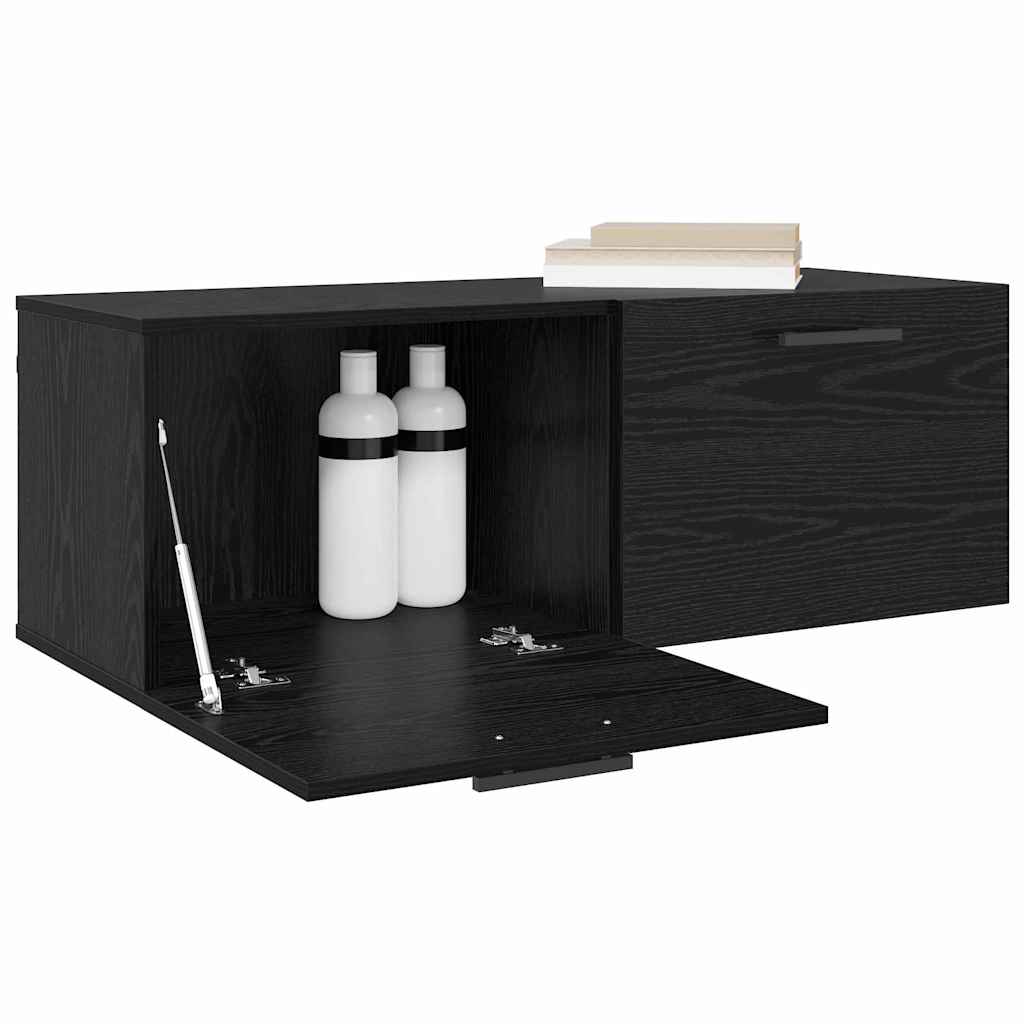 Meuble mural 100 x 36.5 x 35 cm Bois d'ingénierie Chêne noir - XIOS