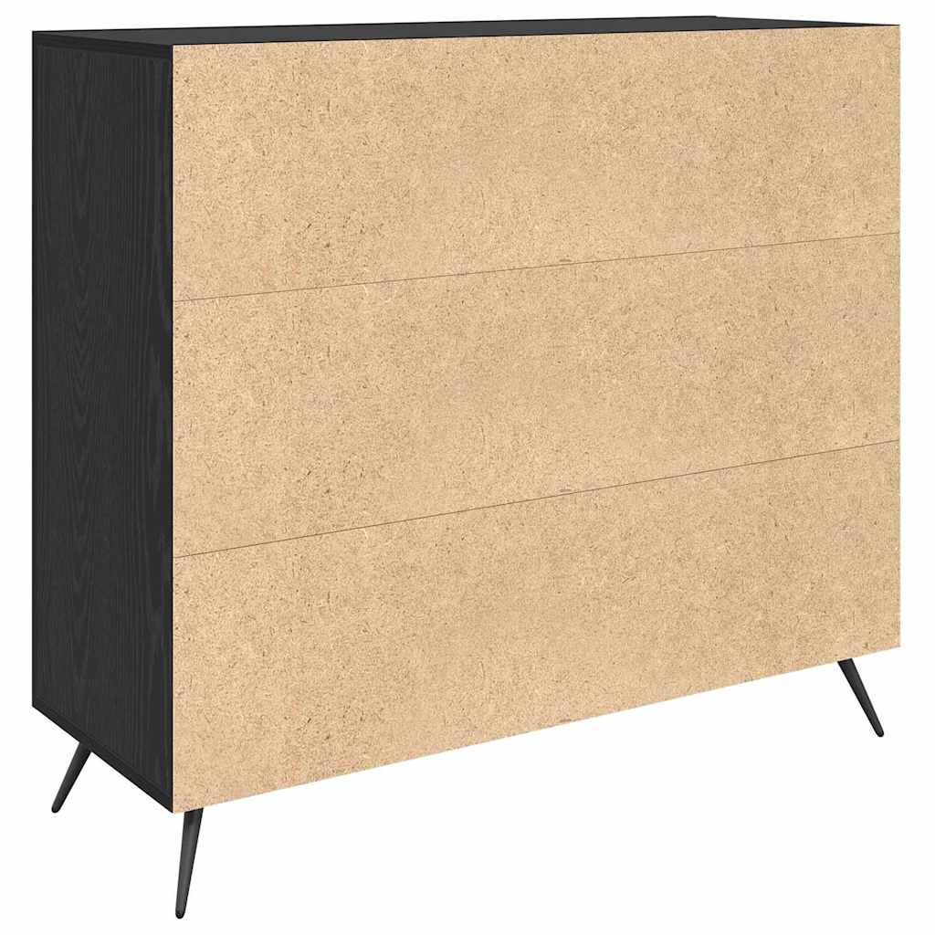 Buffet Chêne noir 89,5 x 34 x 80 cm Bois d'ingénierie - XIOS