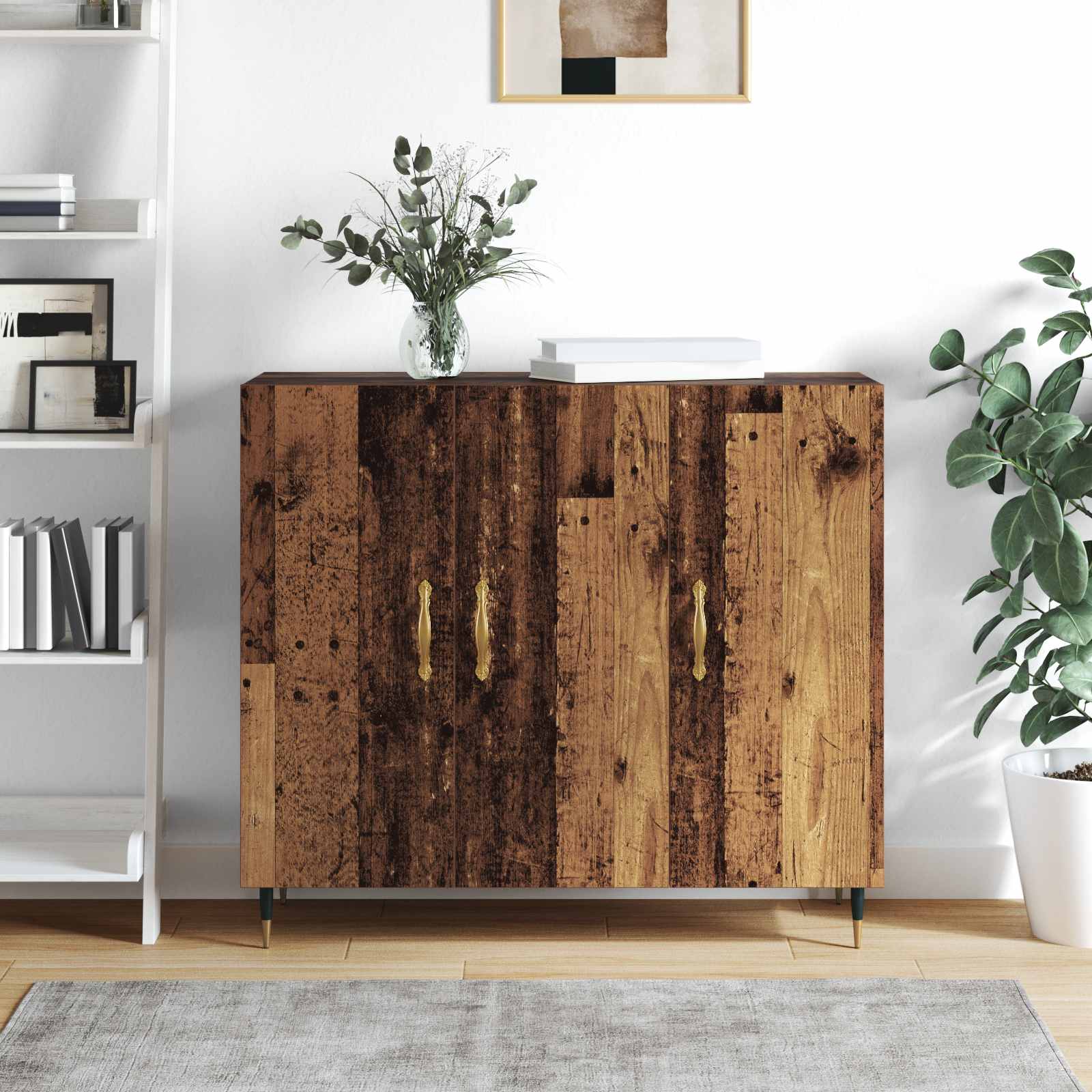 Buffet Bois ancien 90 x 34 x 80 cm Bois d'ingénierie - XIOS