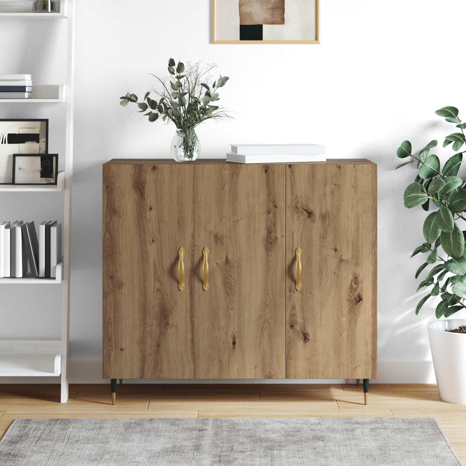 Buffet Chêne artisanal 90 x 34 x 80 cm Bois d'ingénierie - XIOS