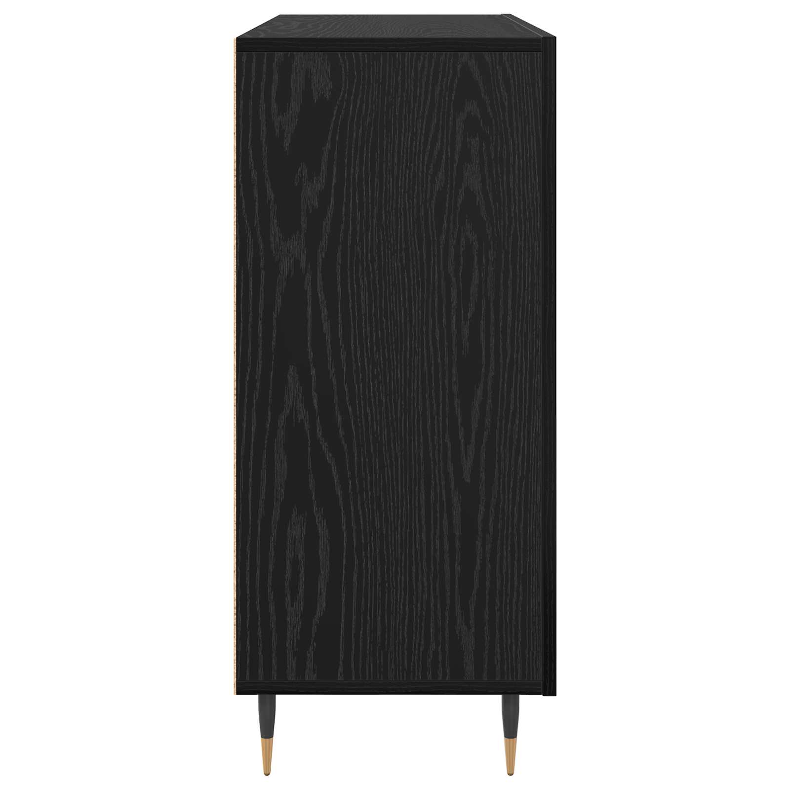 Buffet Chêne noir 90 x 34 x 80 cm Bois d'ingénierie - XIOS