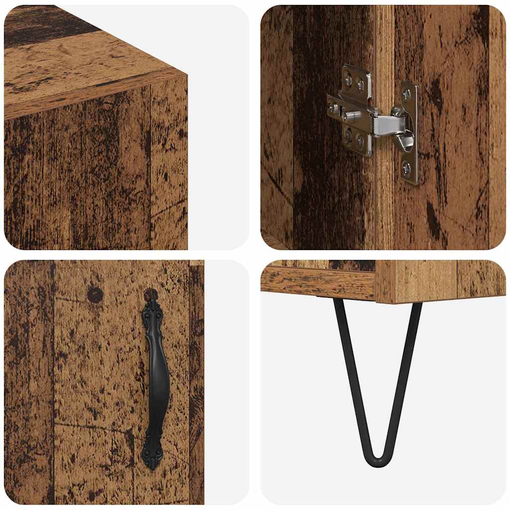 Buffet Bois ancien 90 x 34 x 80 cm Bois d'ingénierie - XIOS