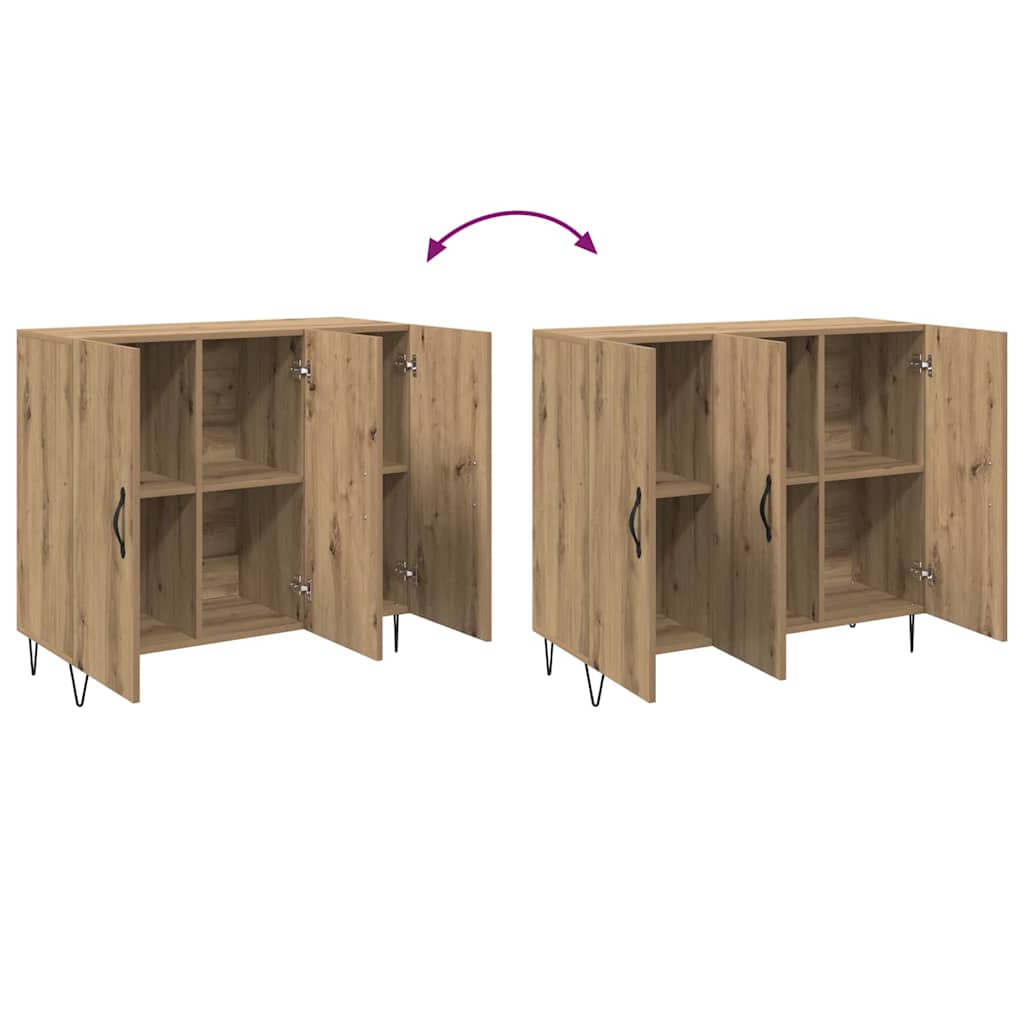 Buffet chêne artisanal 90 x 34 x 80 cm Bois d'ingénierie - XIOS
