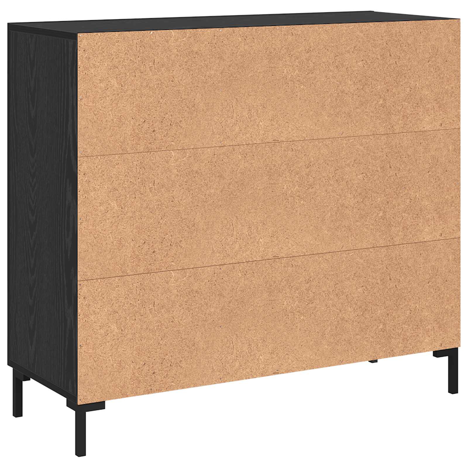 Buffet Chêne noir 90 x 34 x 80 cm Bois d'ingénierie - XIOS