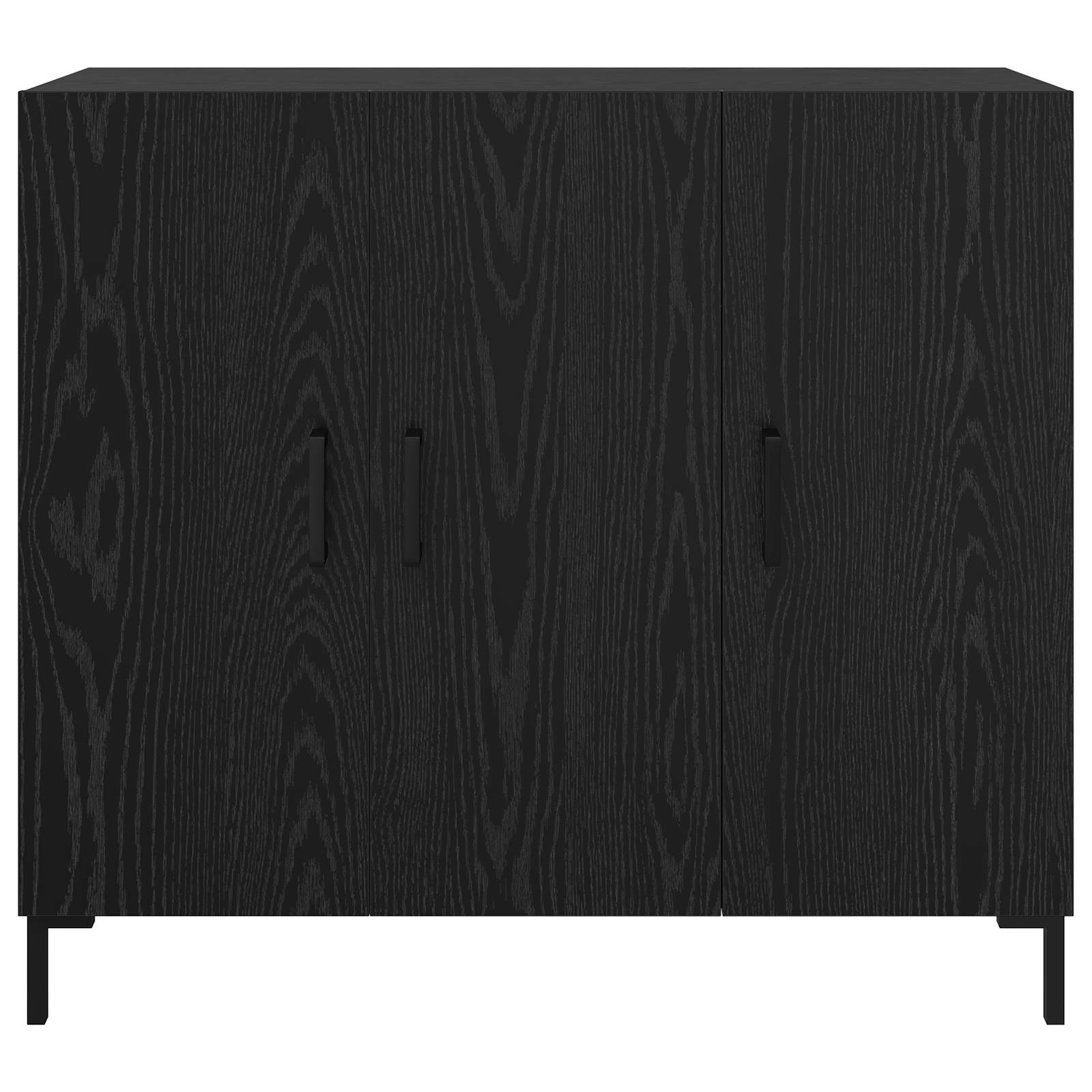 Buffet Chêne noir 90 x 34 x 80 cm Bois d'ingénierie - XIOS
