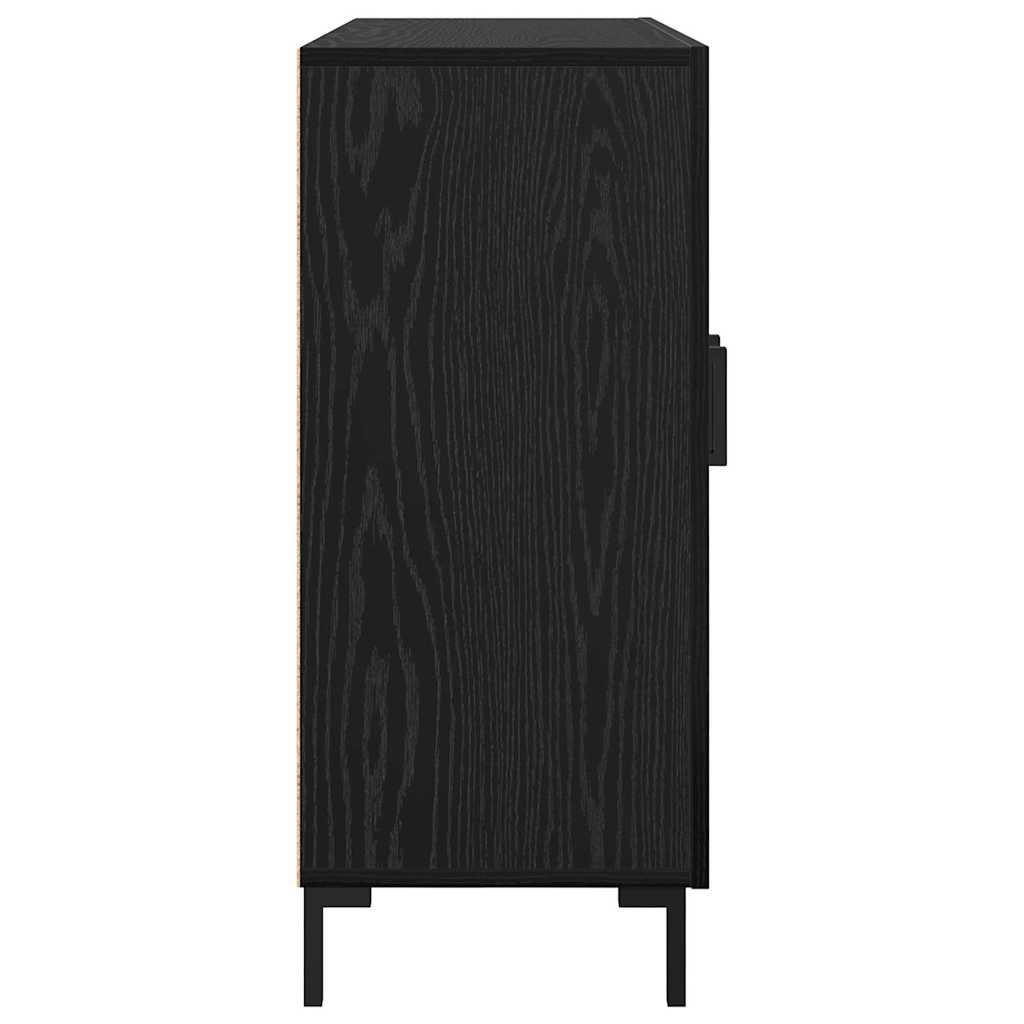 Buffet Noir 90 x 34 x 80 cm Bois d'ingénierie - XIOS