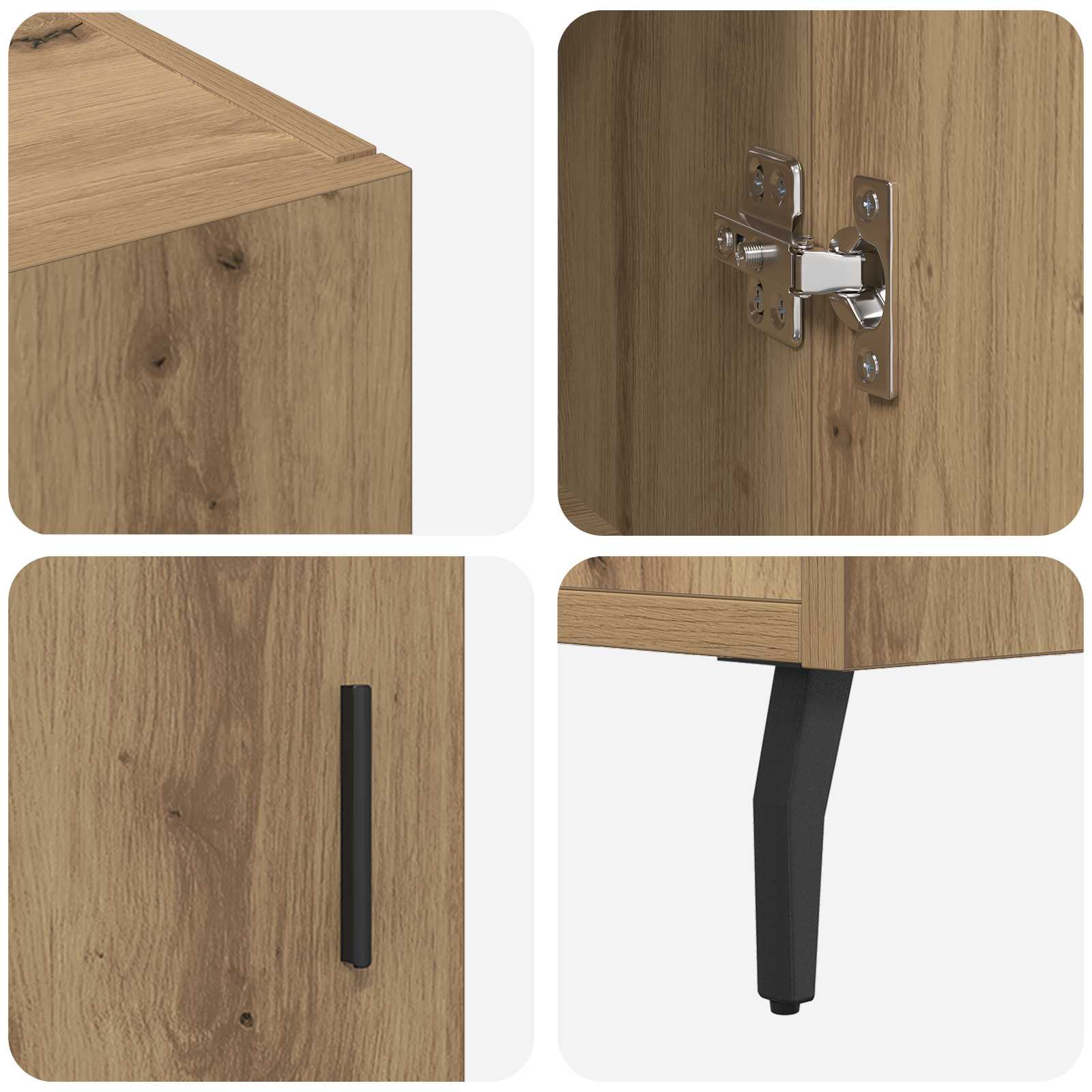 Buffet Chêne artisanal 90 x 34 x 80 cm Bois d'ingénierie - XIOS
