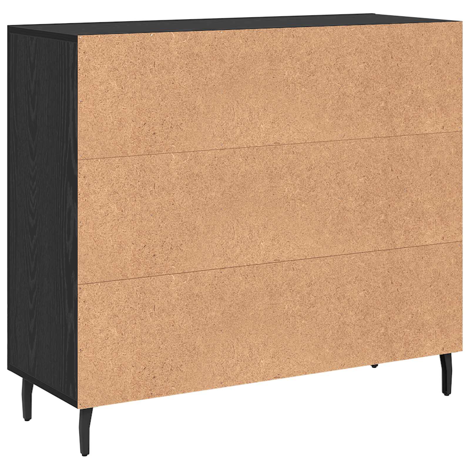 Buffet Chêne noir 90 x 34 x 80 cm Bois d'ingénierie - XIOS
