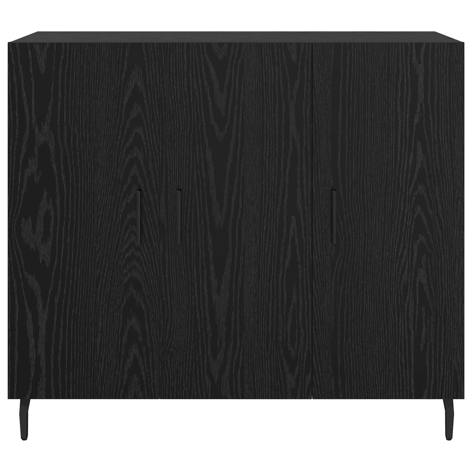 Buffet Chêne noir 90 x 34 x 80 cm Bois d'ingénierie - XIOS
