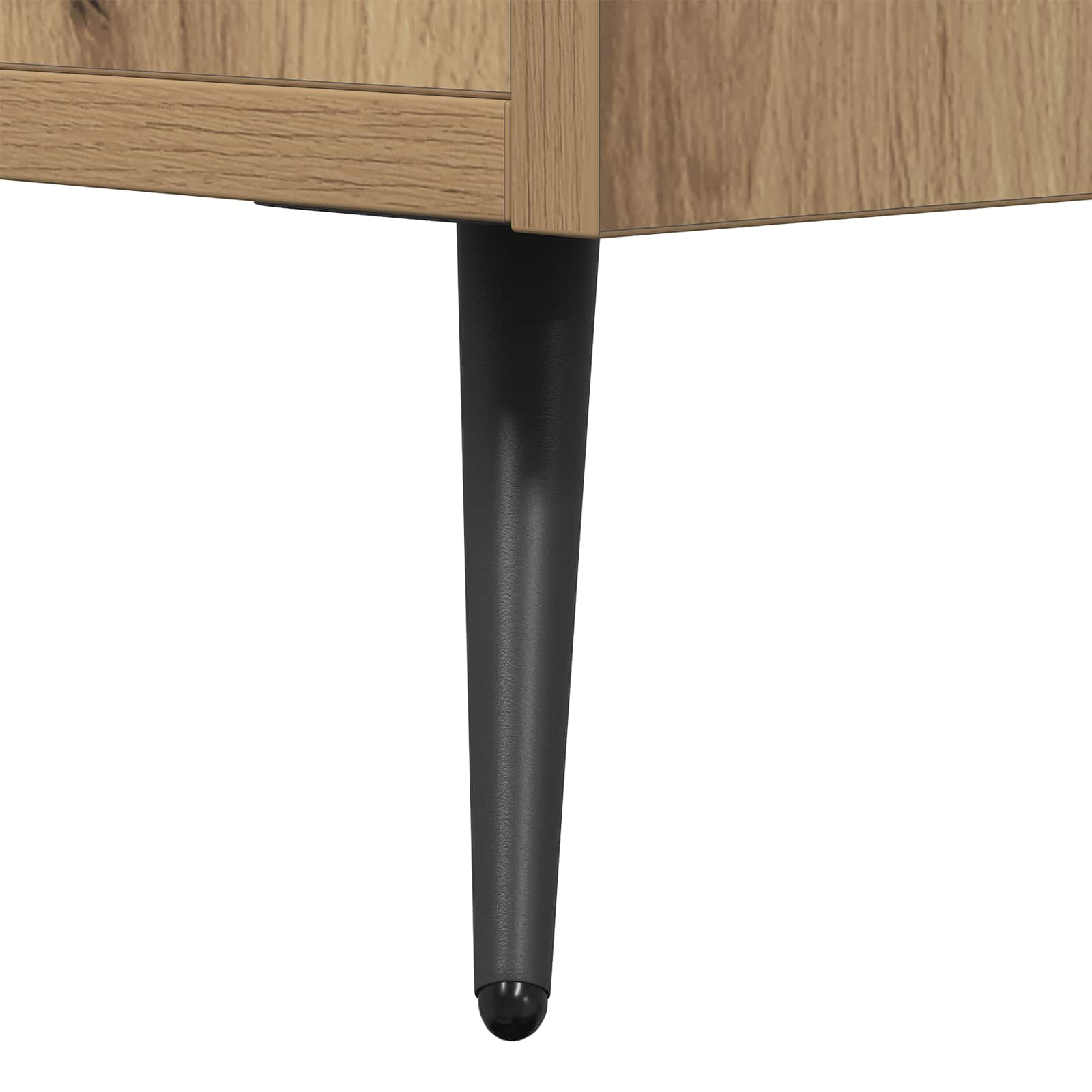 Meuble TV chêne artisanal 150 x 30 x 50 cm Bois d'ingénierie - XIOS