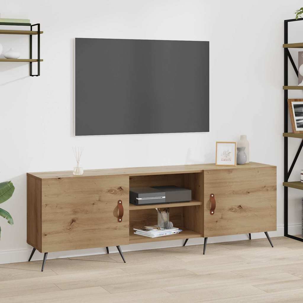Meuble TV chêne artisanal 150 x 30 x 50 cm Bois d'ingénierie - XIOS