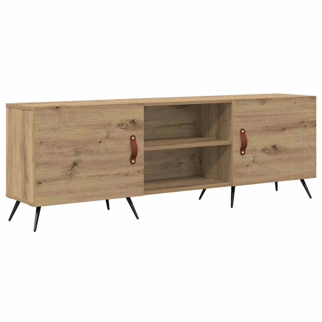 Meuble TV chêne artisanal 150 x 30 x 50 cm Bois d'ingénierie - XIOS