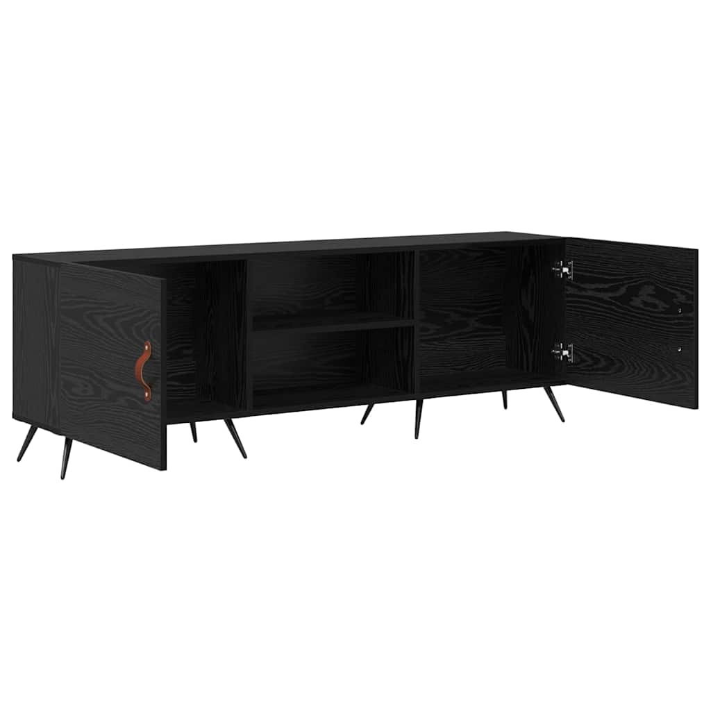Meuble TV Chêne noir 150 x 30 x 50 cm Bois d'ingénierie - XIOS