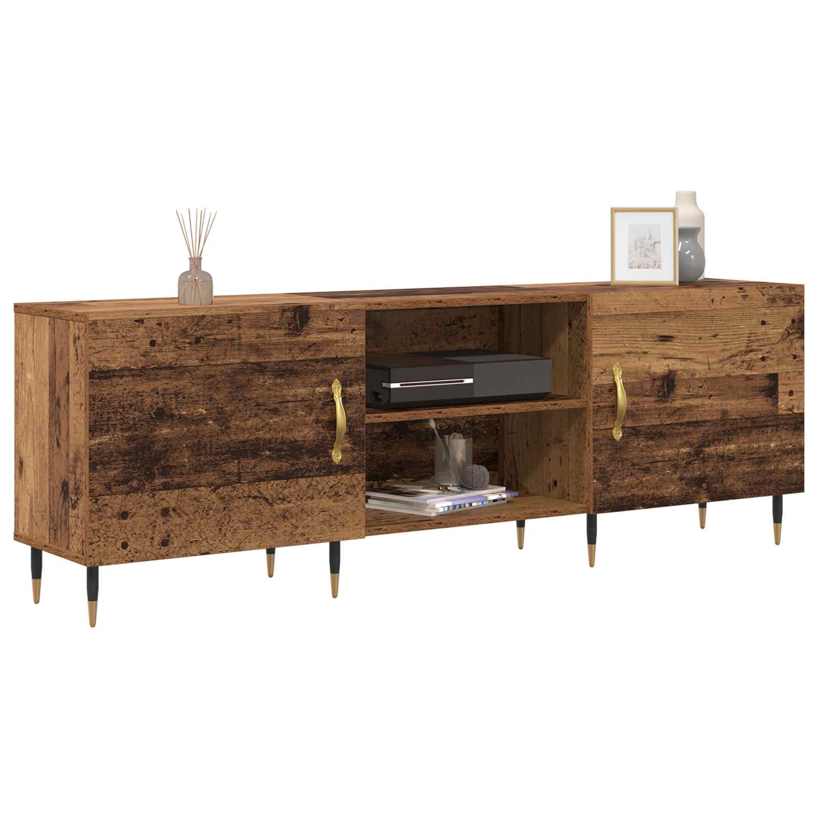 Meuble TV Bois ancien 150 x 30 x 50 cm Bois d'ingénierie - XIOS