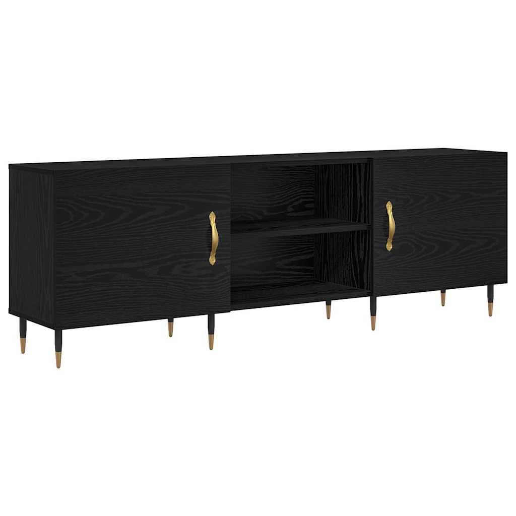 Meuble TV Chêne noir 150 x 30 x 50 cm Bois d'ingénierie - XIOS