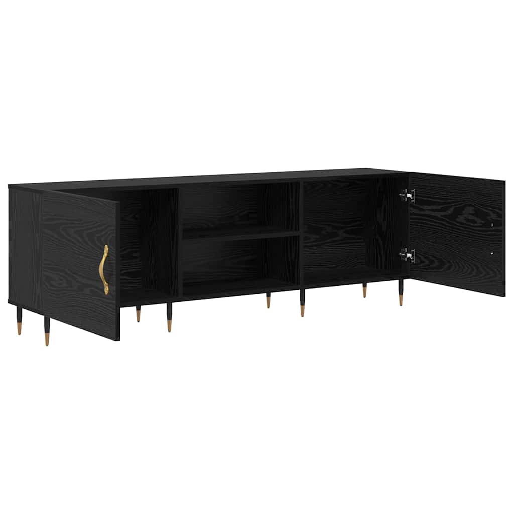 Meuble TV Chêne noir 150 x 30 x 50 cm Bois d'ingénierie - XIOS