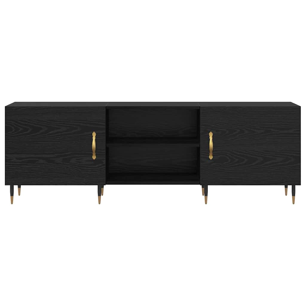 Meuble TV Chêne noir 150 x 30 x 50 cm Bois d'ingénierie - XIOS