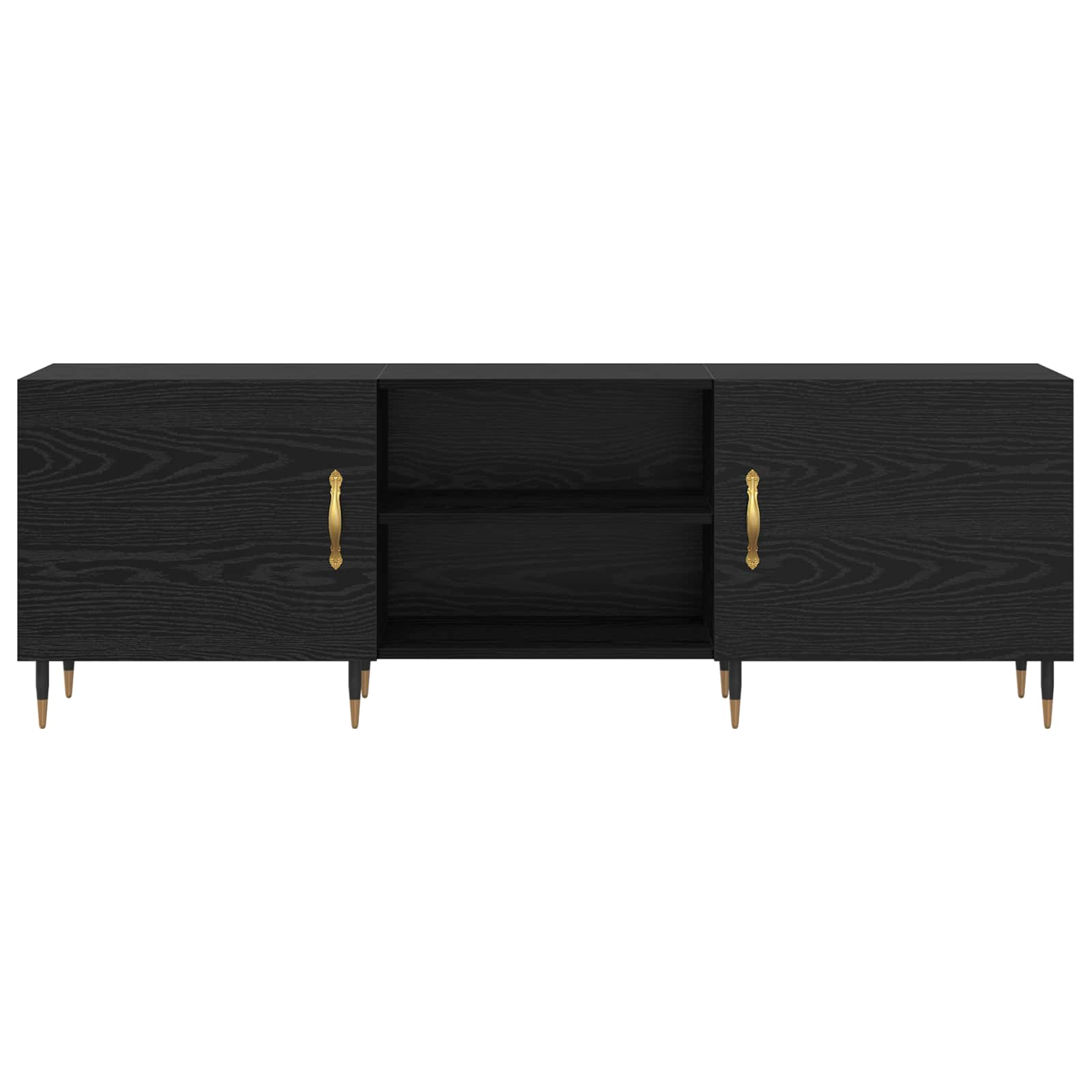 Meuble TV Chêne noir 150 x 30 x 50 cm Bois d'ingénierie - XIOS