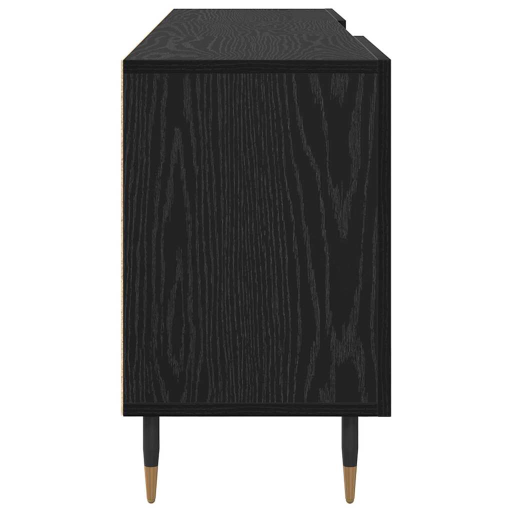 Meuble TV Chêne noir 150 x 30 x 50 cm Bois d'ingénierie - XIOS